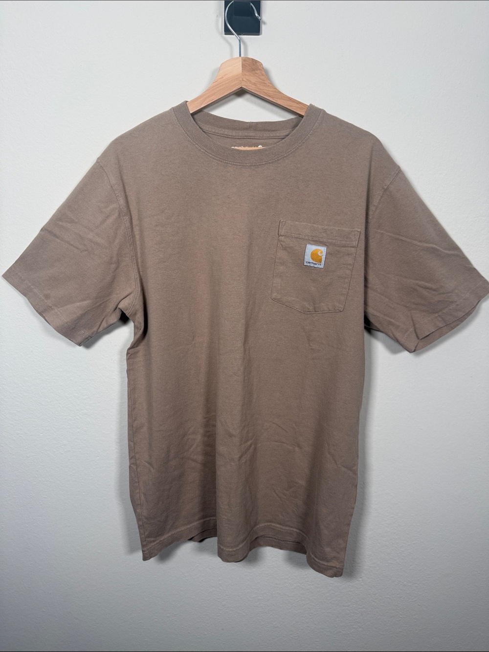 Carhartt Short-Sleeve Pocket T-Shirt Loose Fit- Taupe Brown
